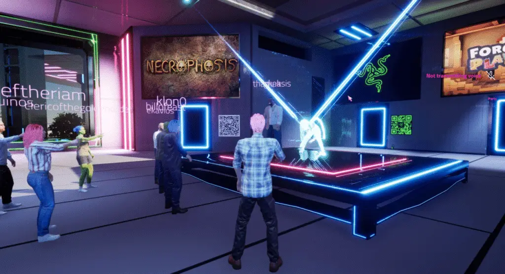 Screenshot przedstawiający wirtualne targi